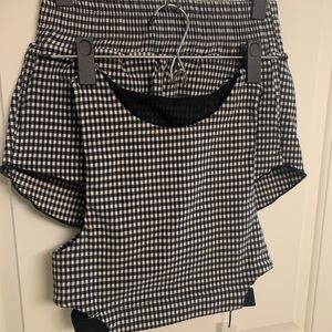 Black & White Checked Two Piece Set